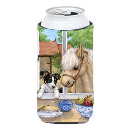 CAROLINES TREASURES Carolines Treasures CDCO0379TBC Jack Russel Puppy & Foal Horse Tall Boy Can cooler Hugger CDCO0379TBC